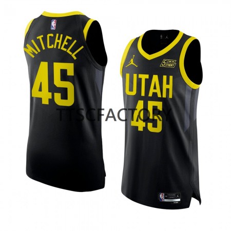Maillot Basket Utah Jazz Donovan Mitchell 45 Nike 2022-23 Statement Edition Noir Swingman - Homme